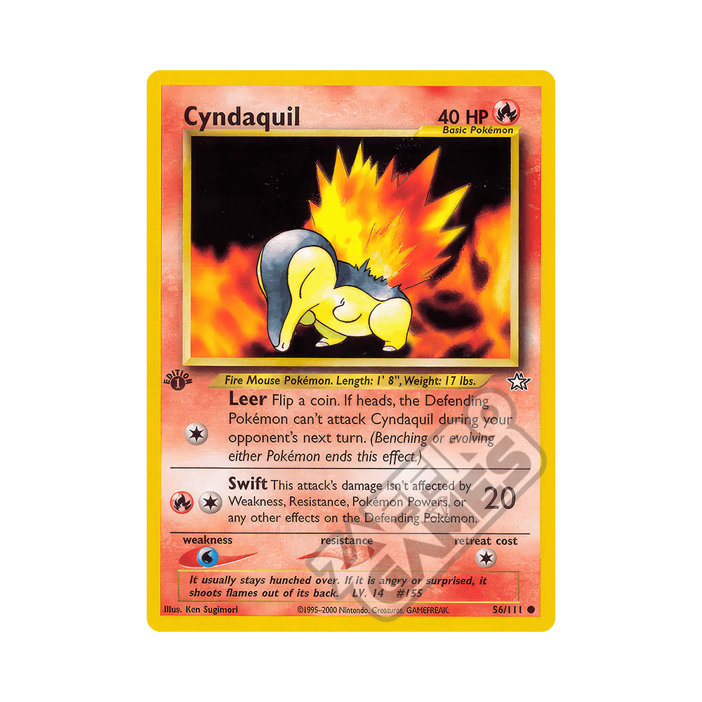 056/111 Cyndaquil Comune Prima Edizione (ITA) - Neo Genesis rr