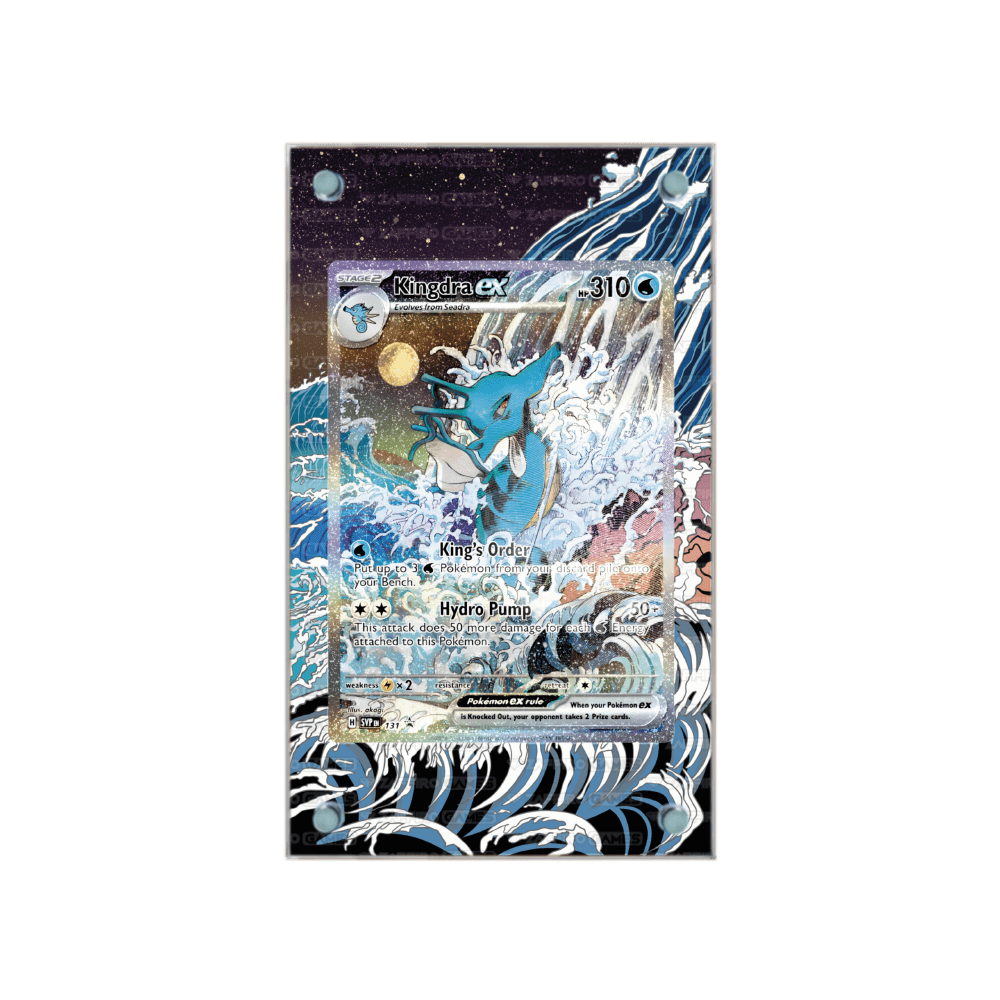 Zaffiro Games Collection - Case Magnetico Personalizzato Kingdra Promo Segreto Fiabesco rr