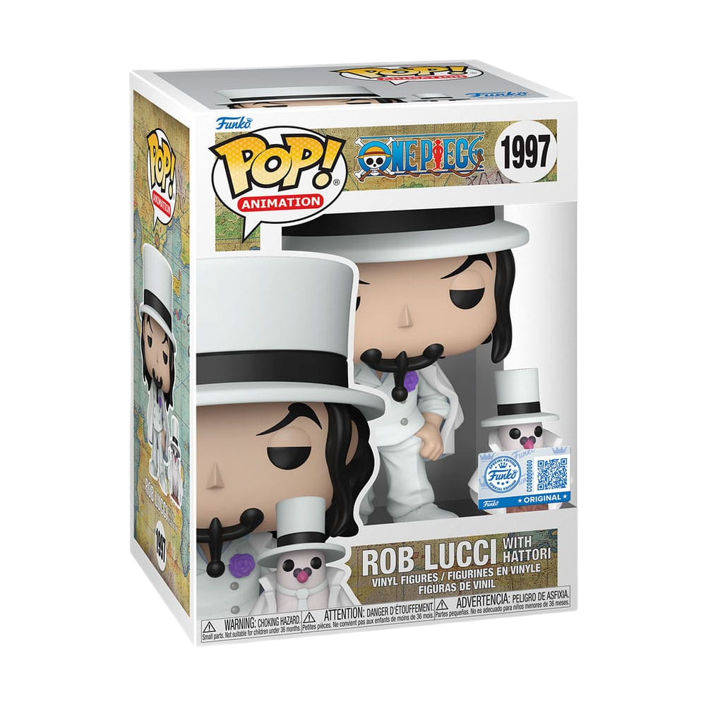 One Piece POP!&Buddy Animation Vinyl Figures Rob Lucci with Hattori 10 cm