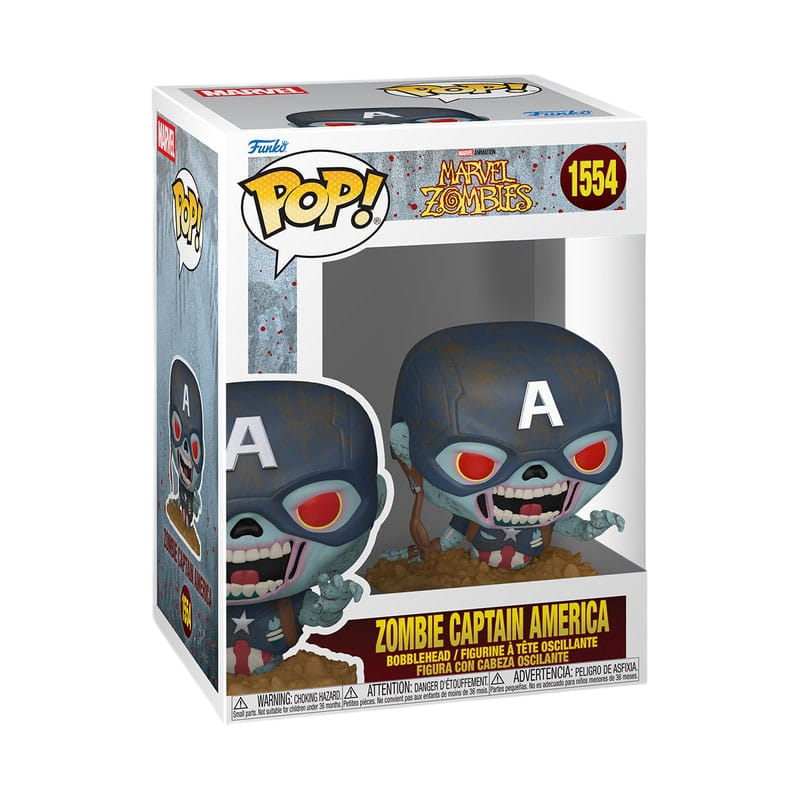 Marvel Zombies POP! Marvel Vinyl Figure Captain America 9 cm