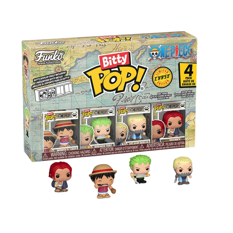 One Piece Bitty POP! Vinyl Figure 4-Pack Luffy 2,5 cm