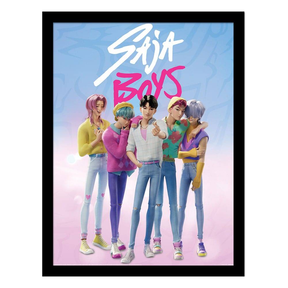 KPop Demon Hunters Collector Print Framed Poster Saja Boys