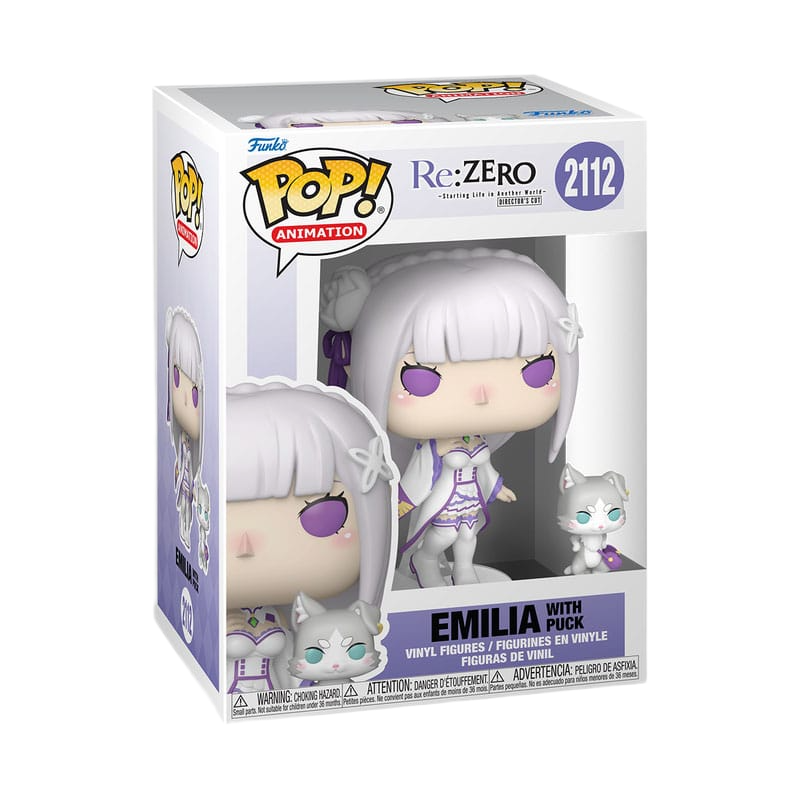 Re:Zero POP!&Buddy Animation Vinyl Figures Emilia w/Puck 9 cm