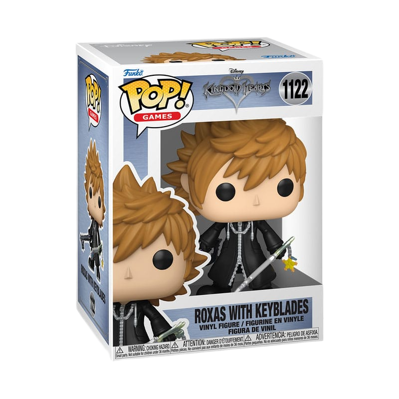 Kingdom Hearts POP! Games Vinyl Figure Roxas w/Keyblades 9 cm