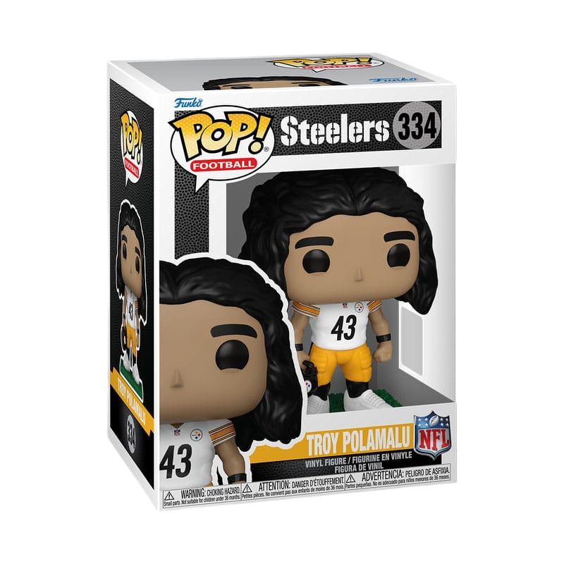 NFL: Legends POP! Sports Vinyl Figure Legends- Troy Polamalu(Steelers) 9 cm