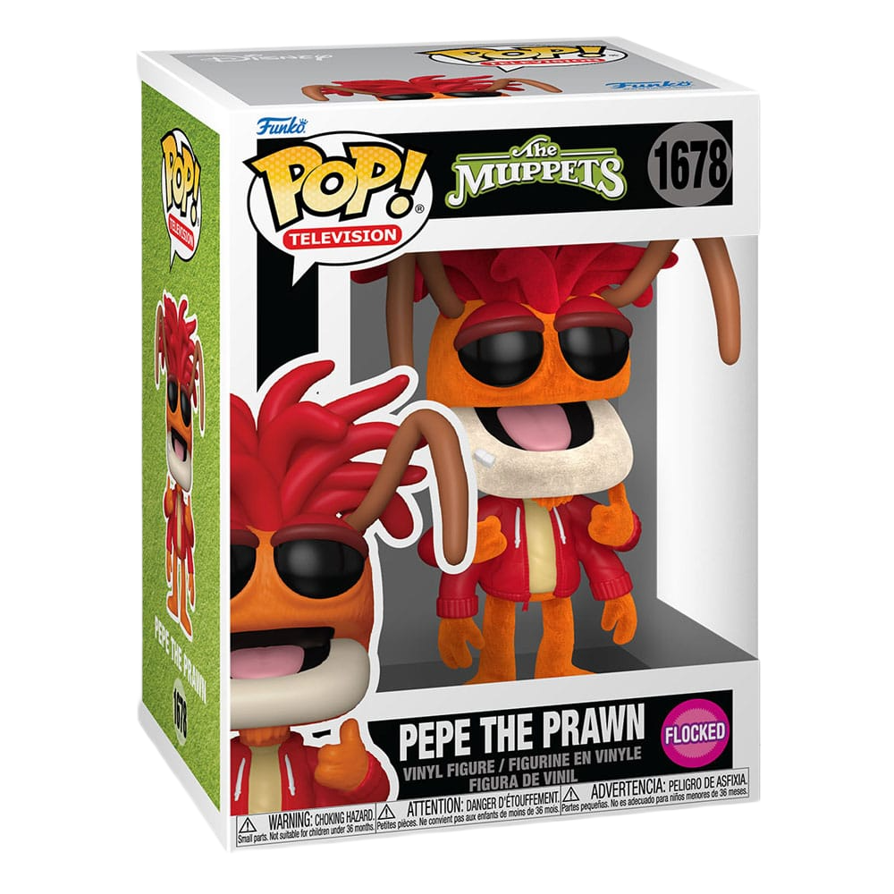 The Muppets POP! Vinyl Figure Pepe the Prawn (Flocked) 9 cm