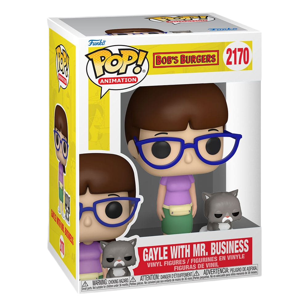 Bob's Burgers POP!&Buddy TV Vinyl Figure Gayle with Mr. Business 9 cm