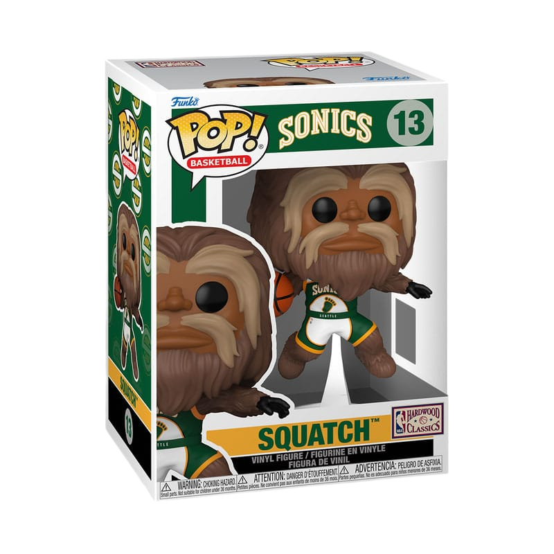 NBA Legends POP! Sports Vinyl Figure Mascots Sonics- Sasquatch 9 cm