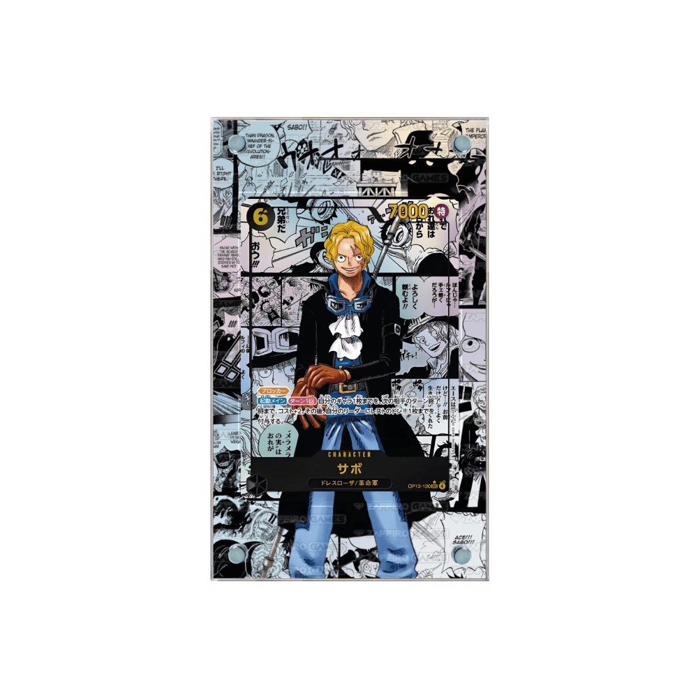 Zaffiro Games Collection - Case Magnetico Personalizzato Sabo Manga OP13
