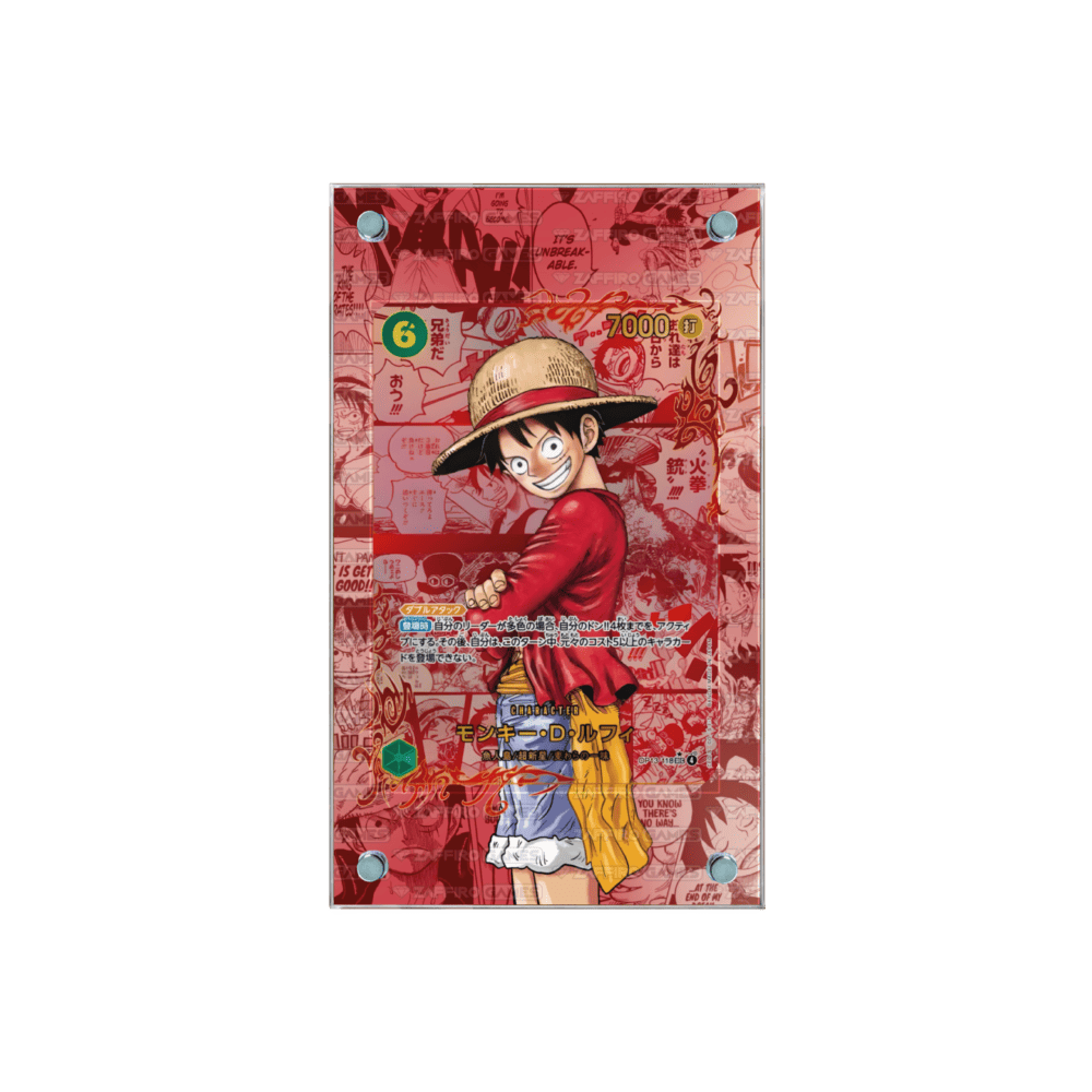 Zaffiro Games Collection - Case Magnetico Personalizzato Luffy Manga Red OP13