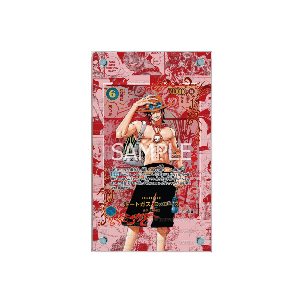 Zaffiro Games Collection - Case Magnetico Personalizzato Ace Manga Red OP13