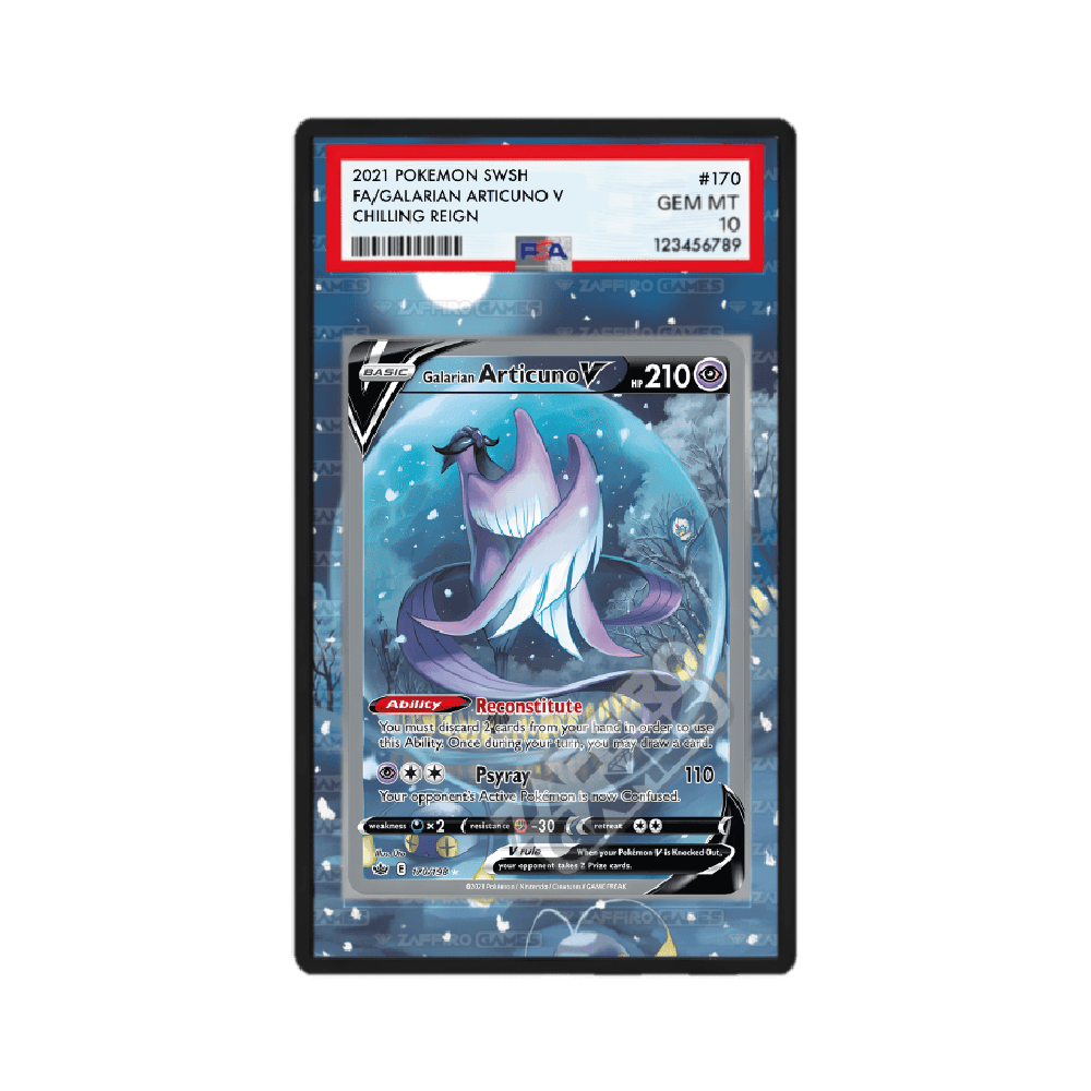 Articuno di Galar 170/198 Regno Glaciale Case PSA - ZGC