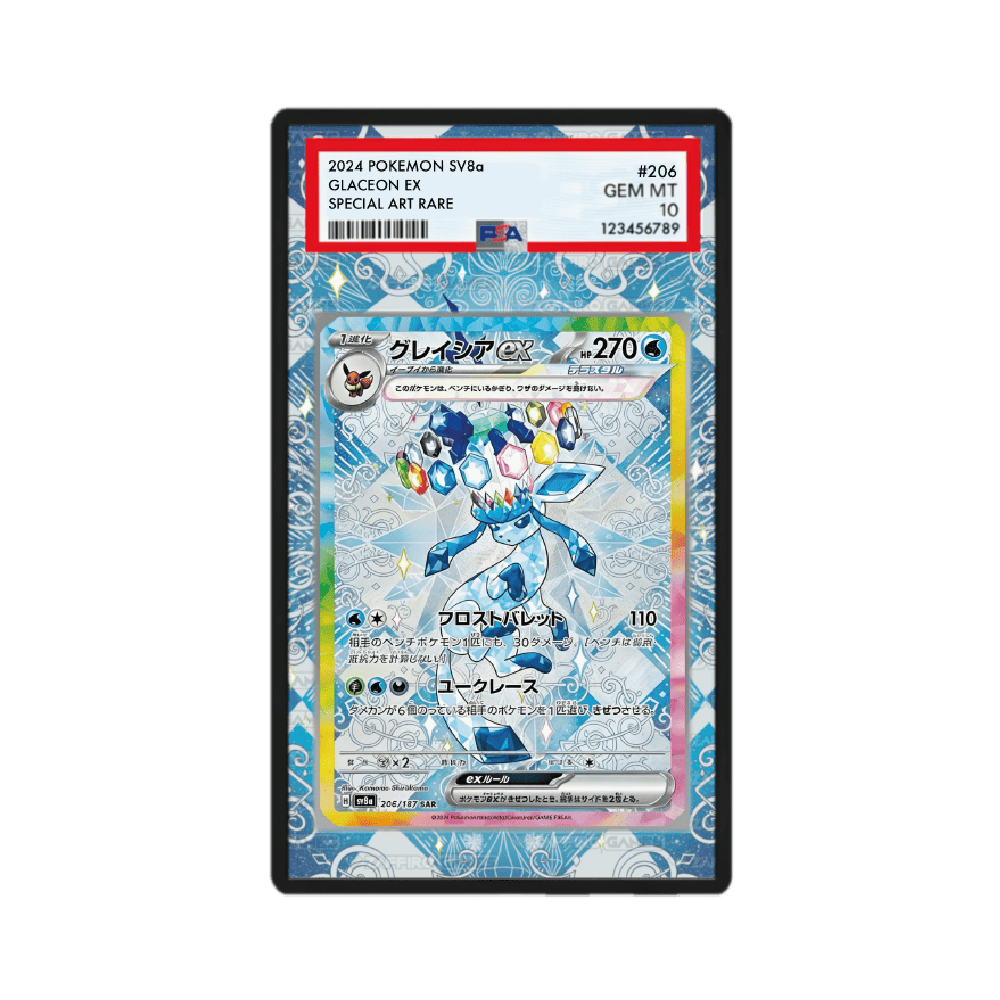 Glaceon ex 150/131 Teracristal Evoluzioni Prismatiche Case PSA - ZGC