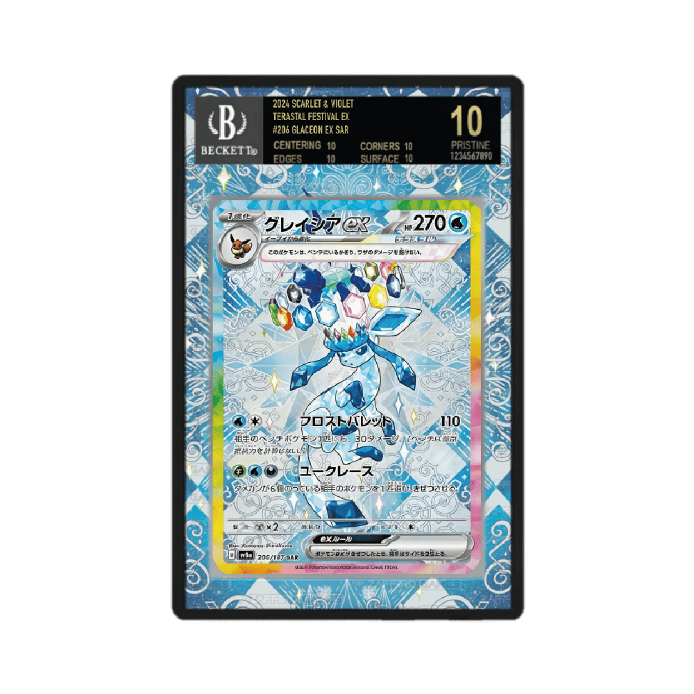 Glaceon ex 150/131 Teracristal Evoluzioni Prismatiche Case BGS - ZGC