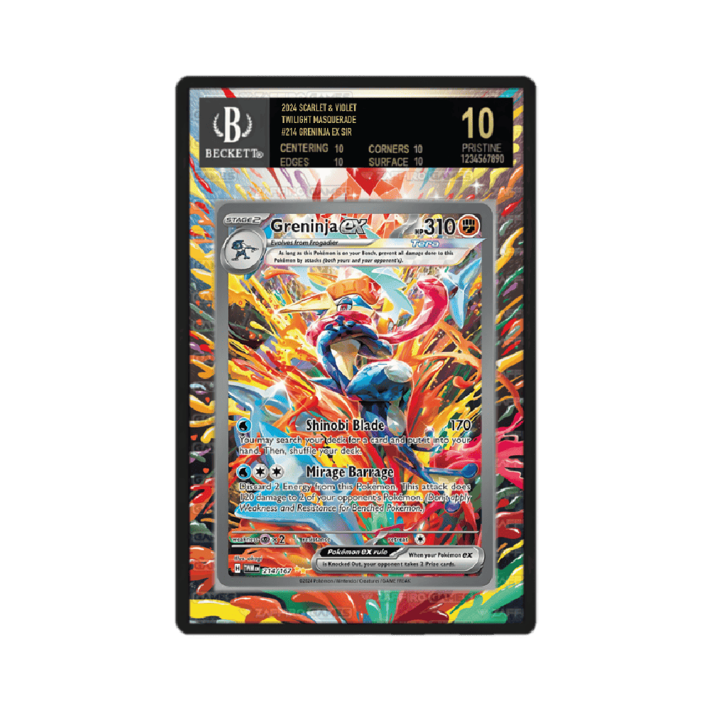 Greninja ex Teracristal 214/167 Crepuscolo Mascherato Case BGS - ZGC