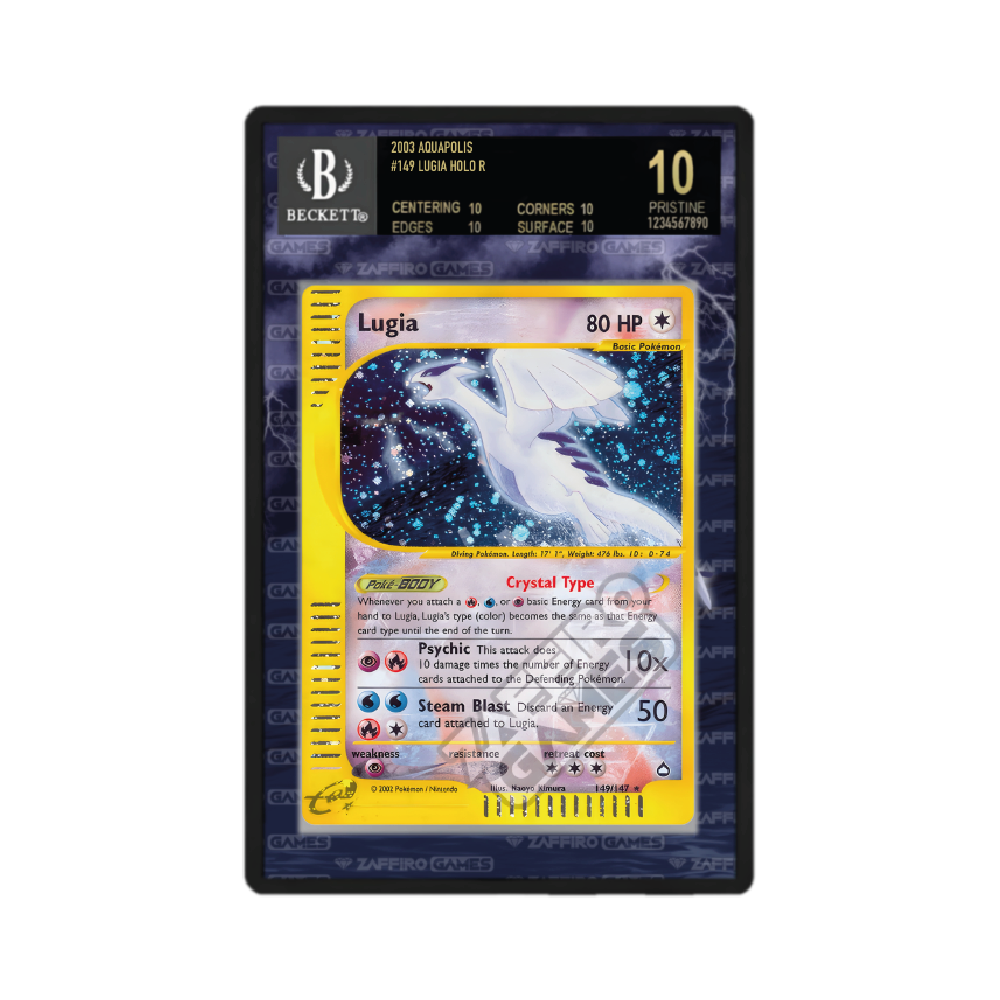 Lugia Tipo Cristallino 149/147 Aquapolis Case BGS - ZGC
