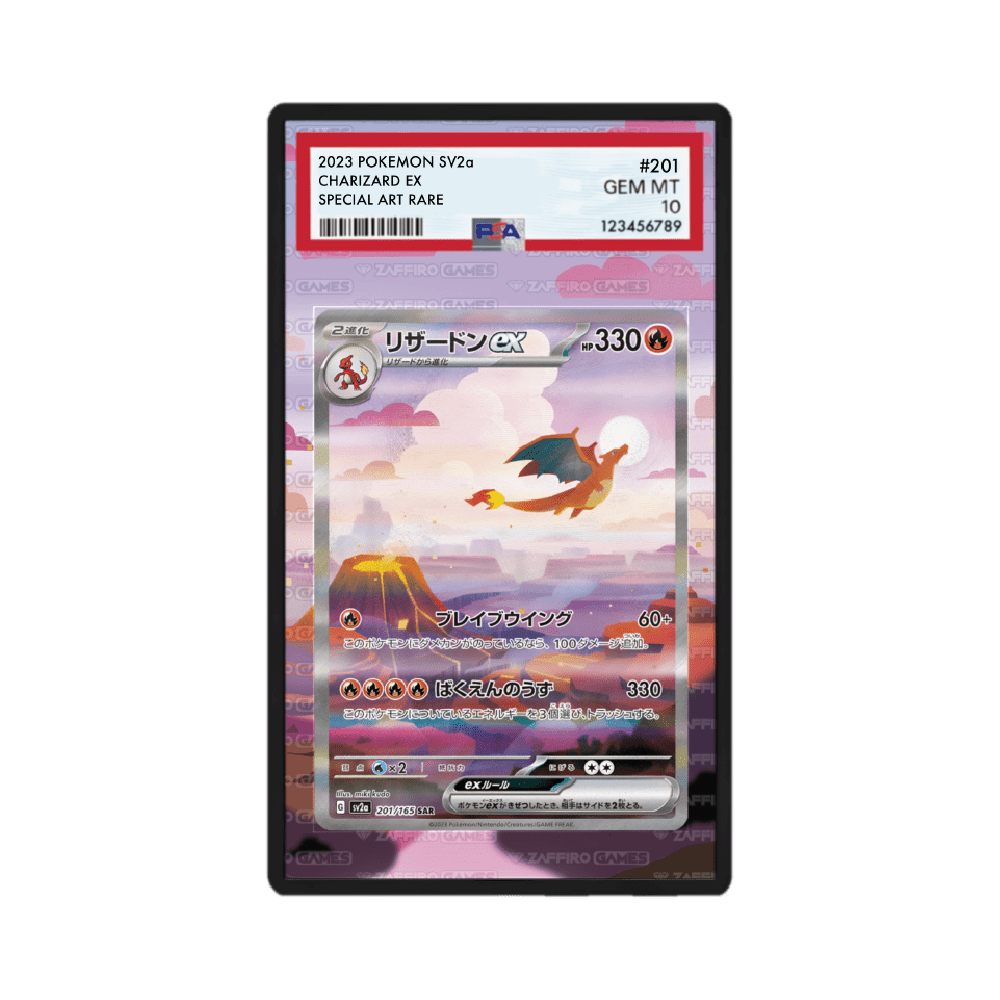 Charizard ex 199/165 Pokémon 151 Case PSA - ZGC