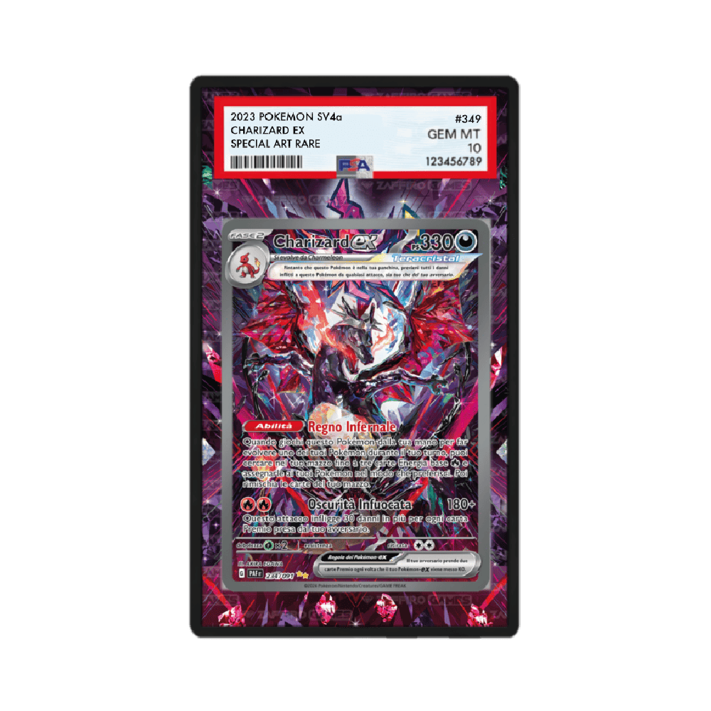 Charizard ex Teracristal Shiny 234/091 Destino di Paldea Case PSA - ZGC