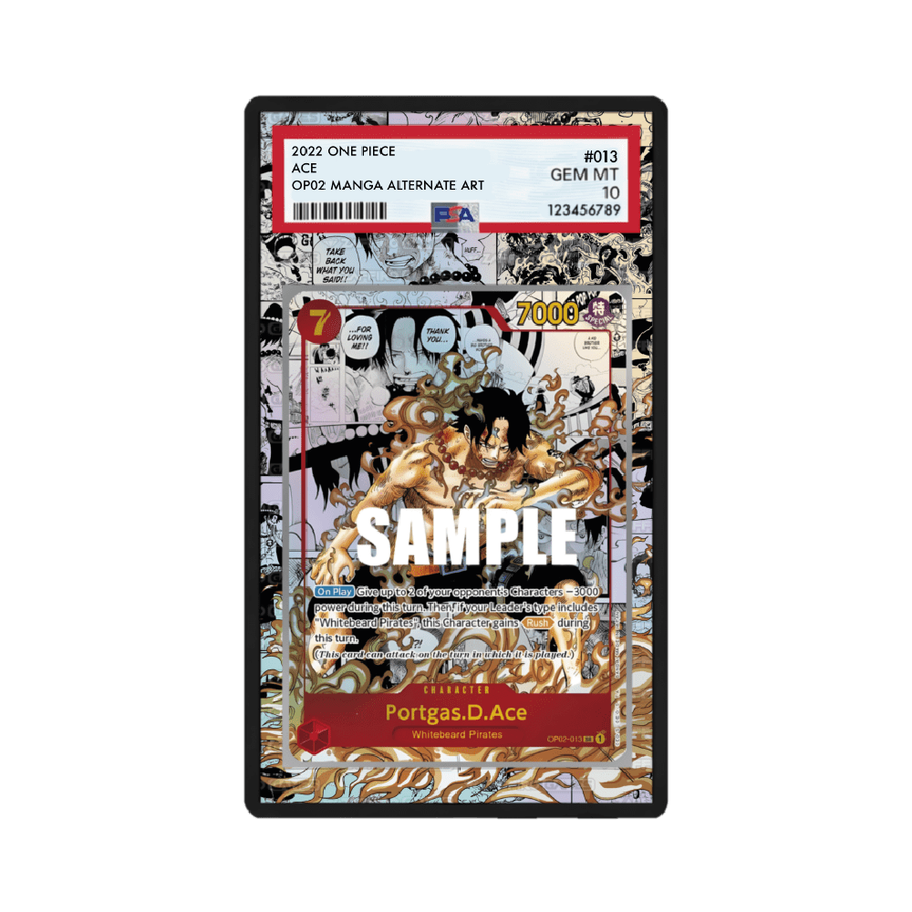 Portgas.D.Ace (Manga) OP02/013 OP02 Paramount War Case PSA - ZGC
