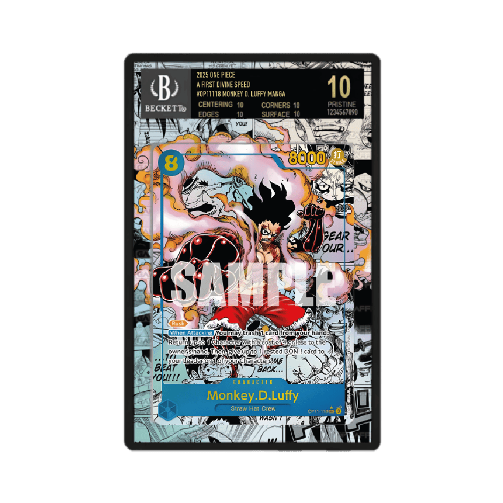 Monkey.D.Luffy 118 OP11 A Fist of Divine Speed Case BGS - ZGC