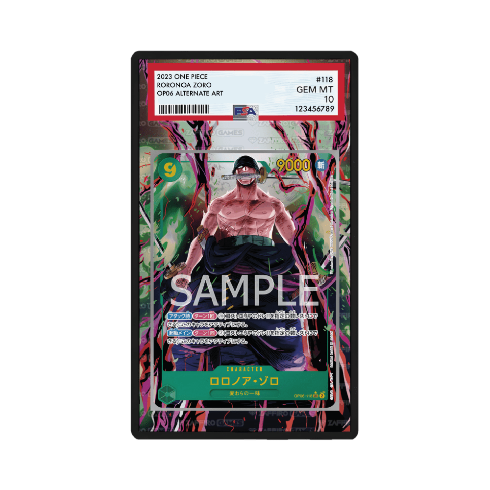 Roronoa Zoro 118 OP06 Wings of the Captain Case PSA - ZGC