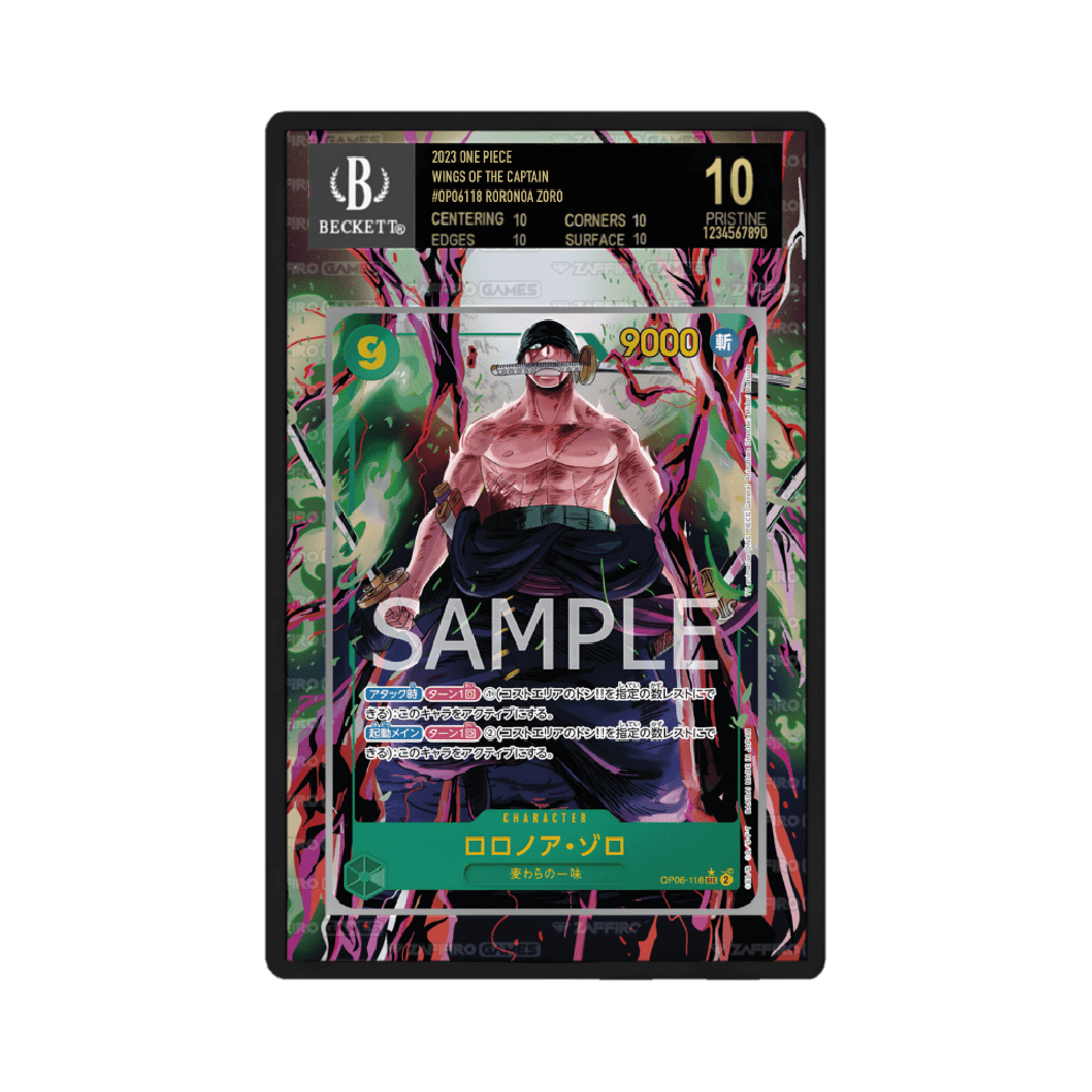 Roronoa Zoro 118 OP06 Wings of the Captain Case BGS - ZGC