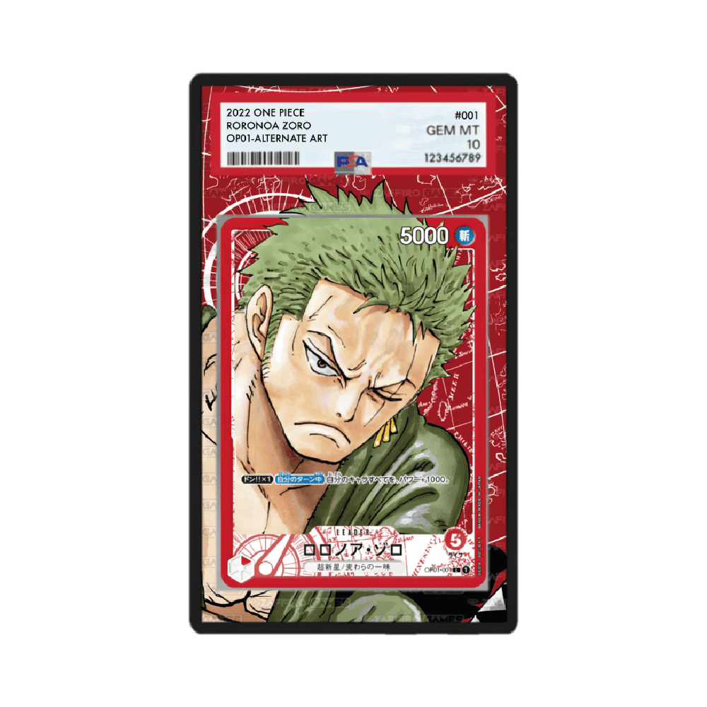Roronoa Zoro Leader 001 OP01 Romance Dawn Case PSA - ZGC