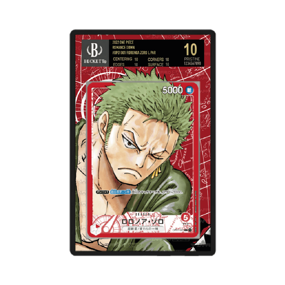 Roronoa Zoro Leader 001 OP01 Romance Dawn Case BGS - ZGC