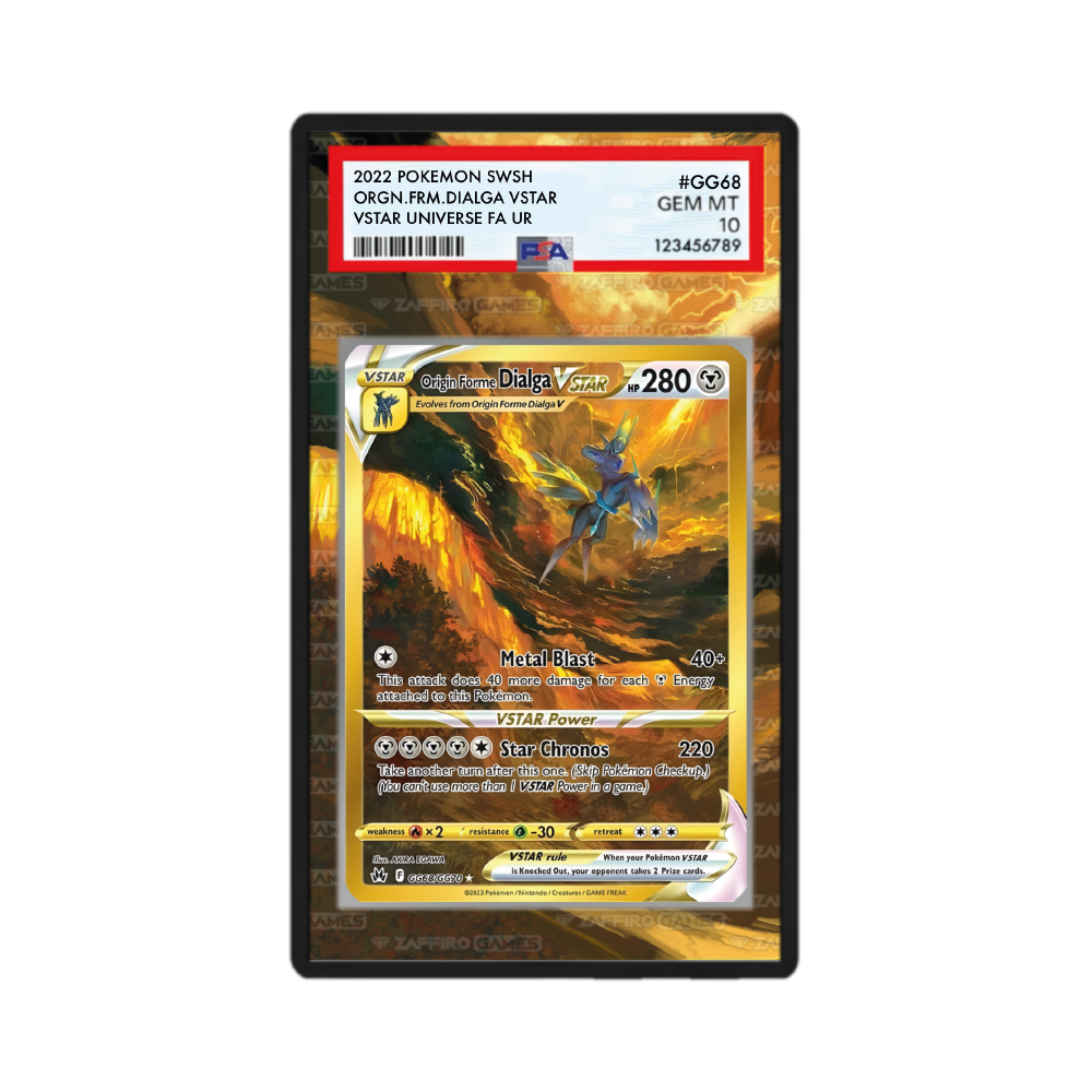 Dialga Originale V Astro Gold Galleria Di Galar 228/159 GG68/GG70 Zenit Regale Case PSA - ZGC