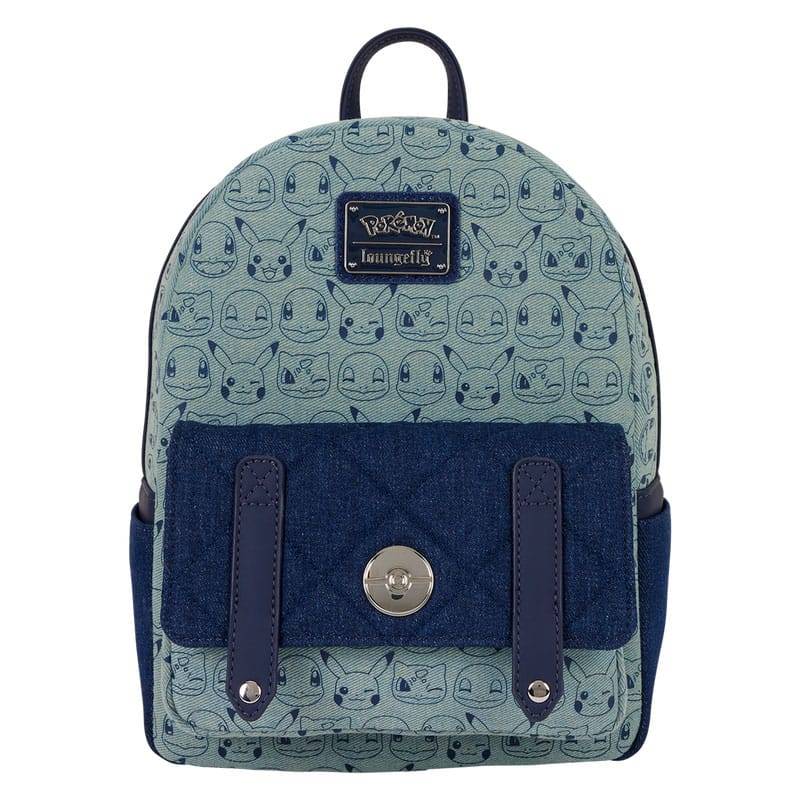 Pokemon by Loungefly Mini Backpack Faux Denim