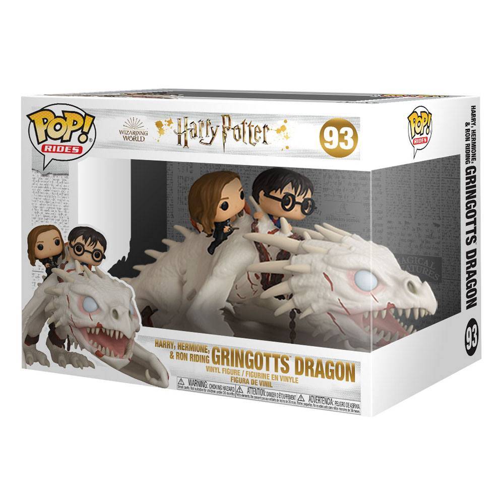 Harry Potter POP! Rides Vinyl Figure Dragon w/Harry, Ron, & Hermione 15 cm