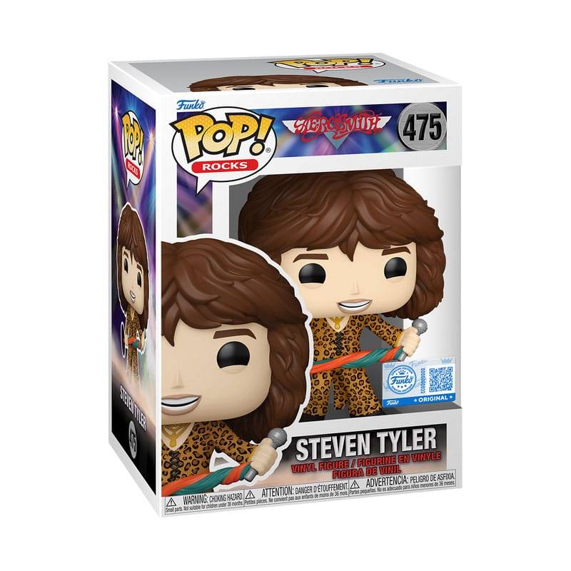 Aerosmith POP! Rocks Vinyl Figure Steven Tyler (Leopard Outfit) Exclusive Edition 9 cm Packaging Damaged