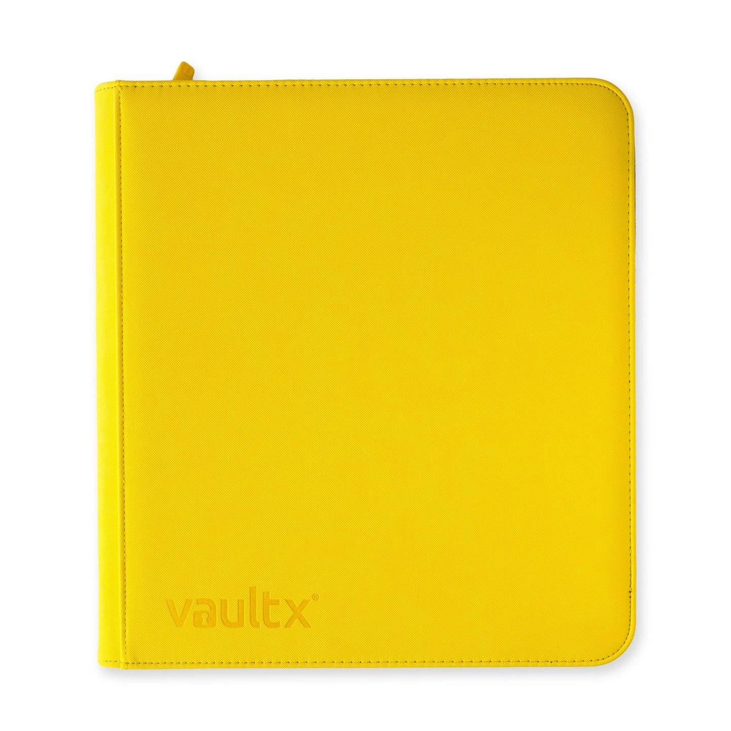 Vault X - 12 Pocket Exo-Tech Zip Binder XL Yellow