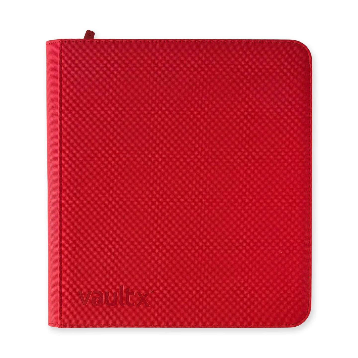 Vault X - 12 Pocket Exo-Tech Zip Binder XL Fire Red