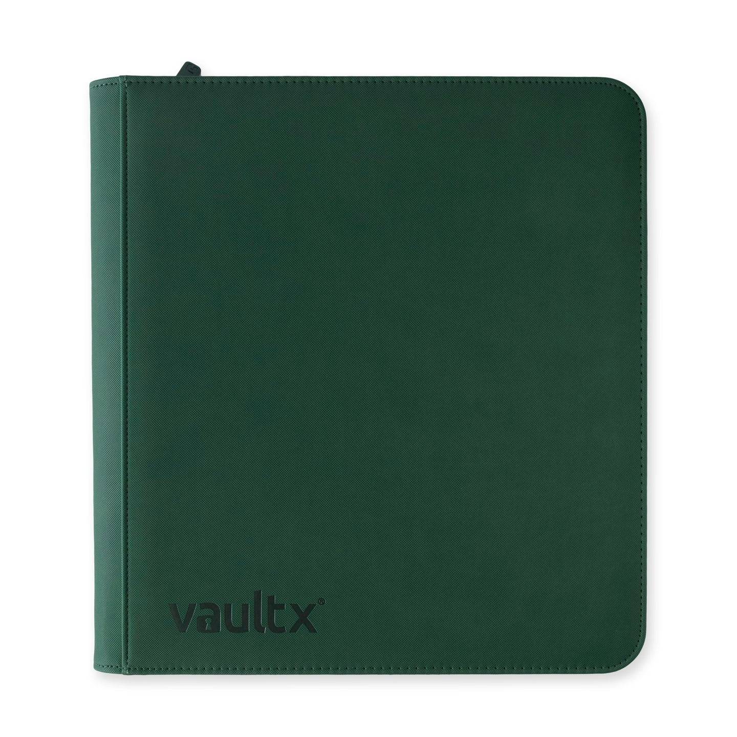 Vault X - 12 Pocket Exo-Tech Zip Binder XL Forest Green