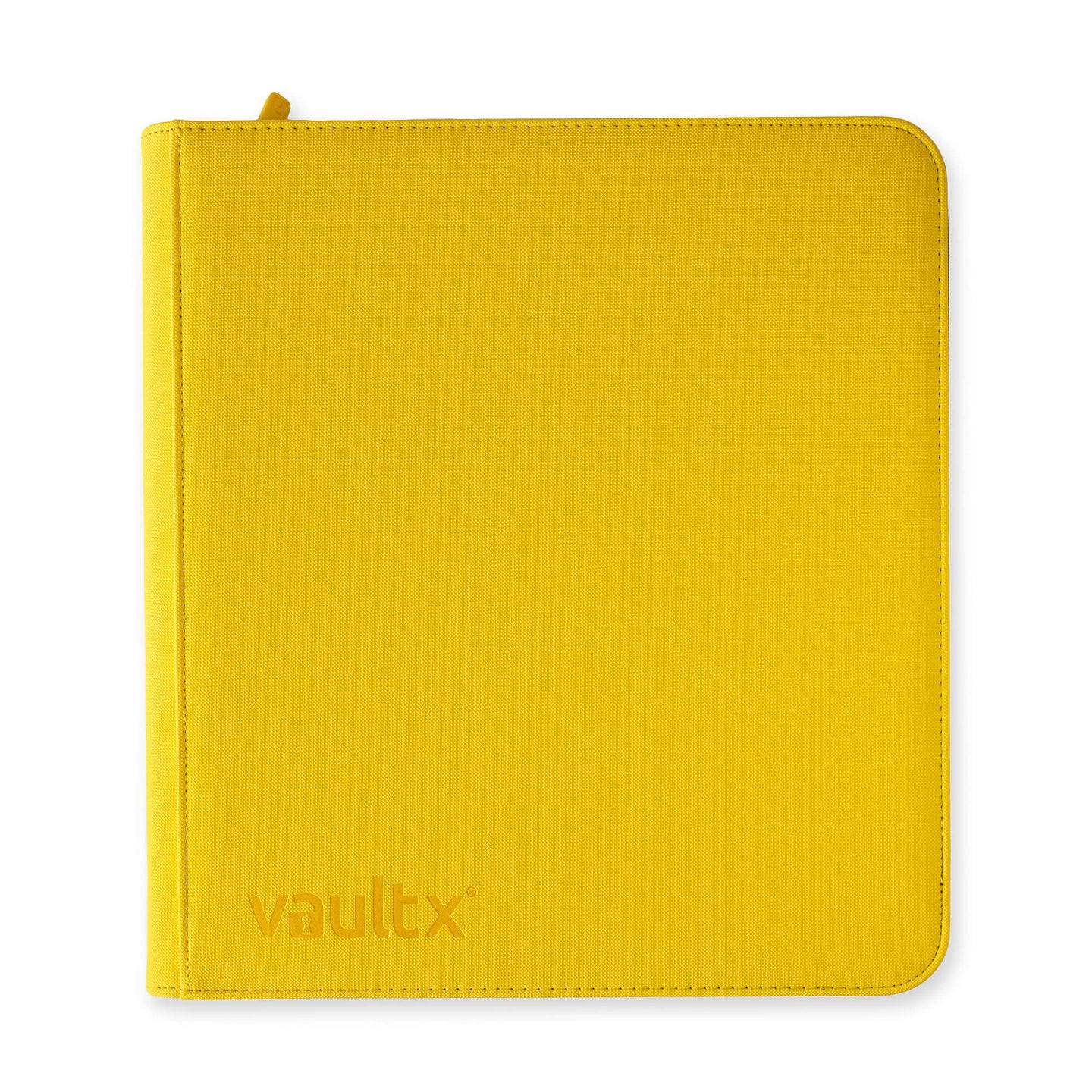 Vault X - 12 Pocket Exo-Tech Zip Binder Yellow