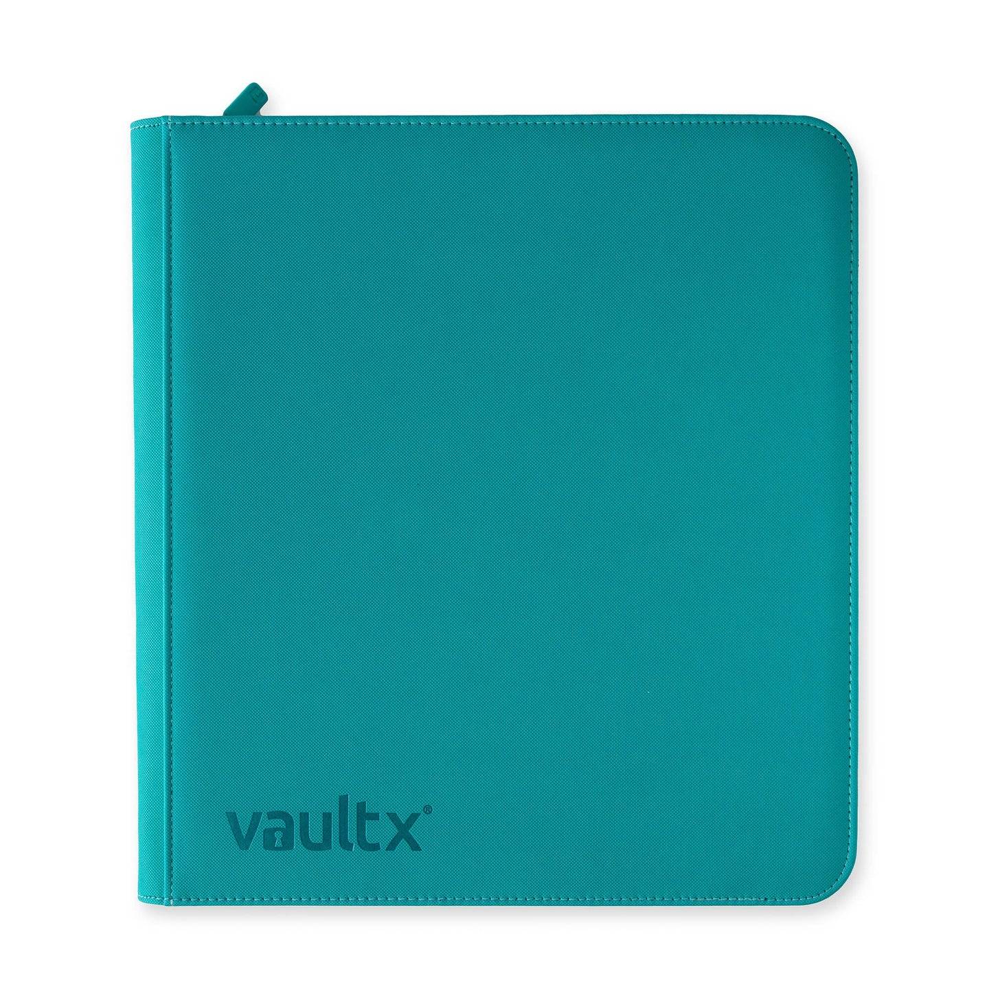 Vault X - 12 Pocket Exo-Tech Zip Binder Ocean Blue