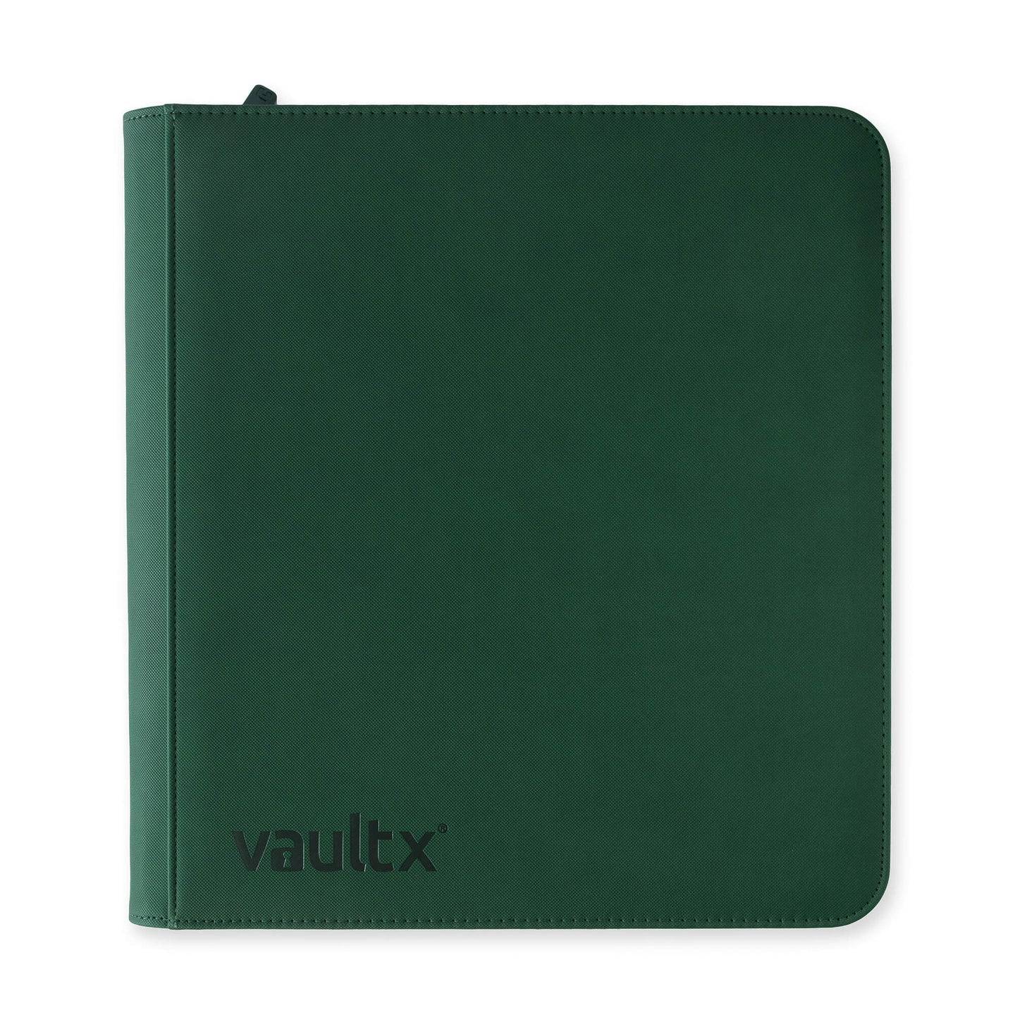 Vault X - 12 Pocket Exo-Tech Zip Binder Forest Green