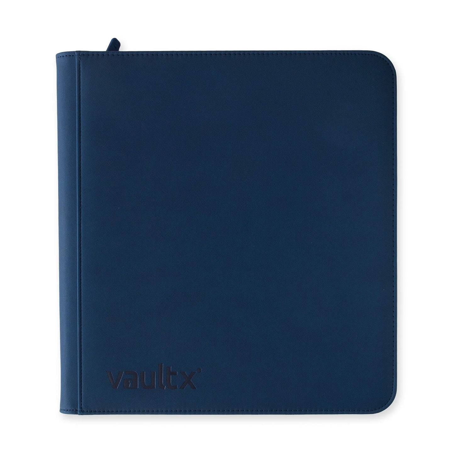 Vault X - 12 Pocket Exo-Tech Zip Binder Royal blue