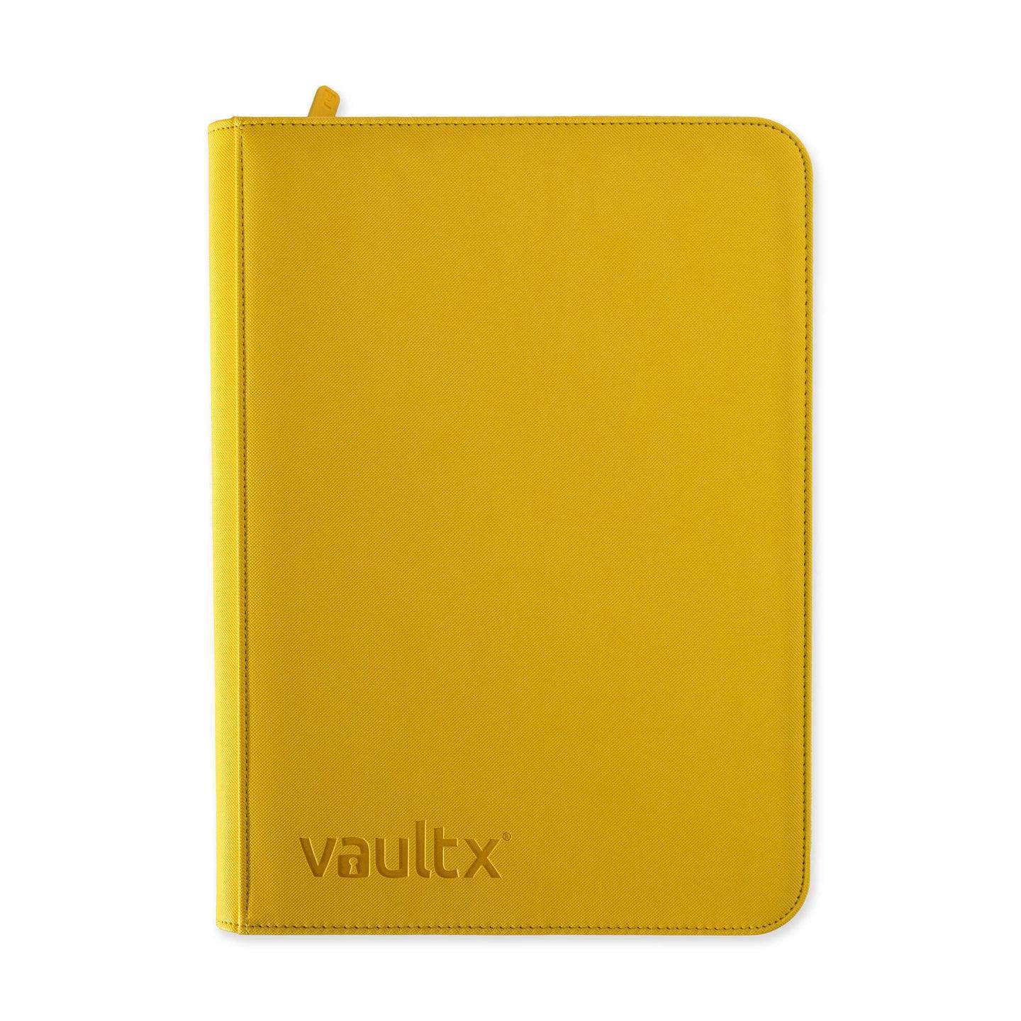 Vault X - 9 Pocket Exo-Tech Zip Binder Yellow
