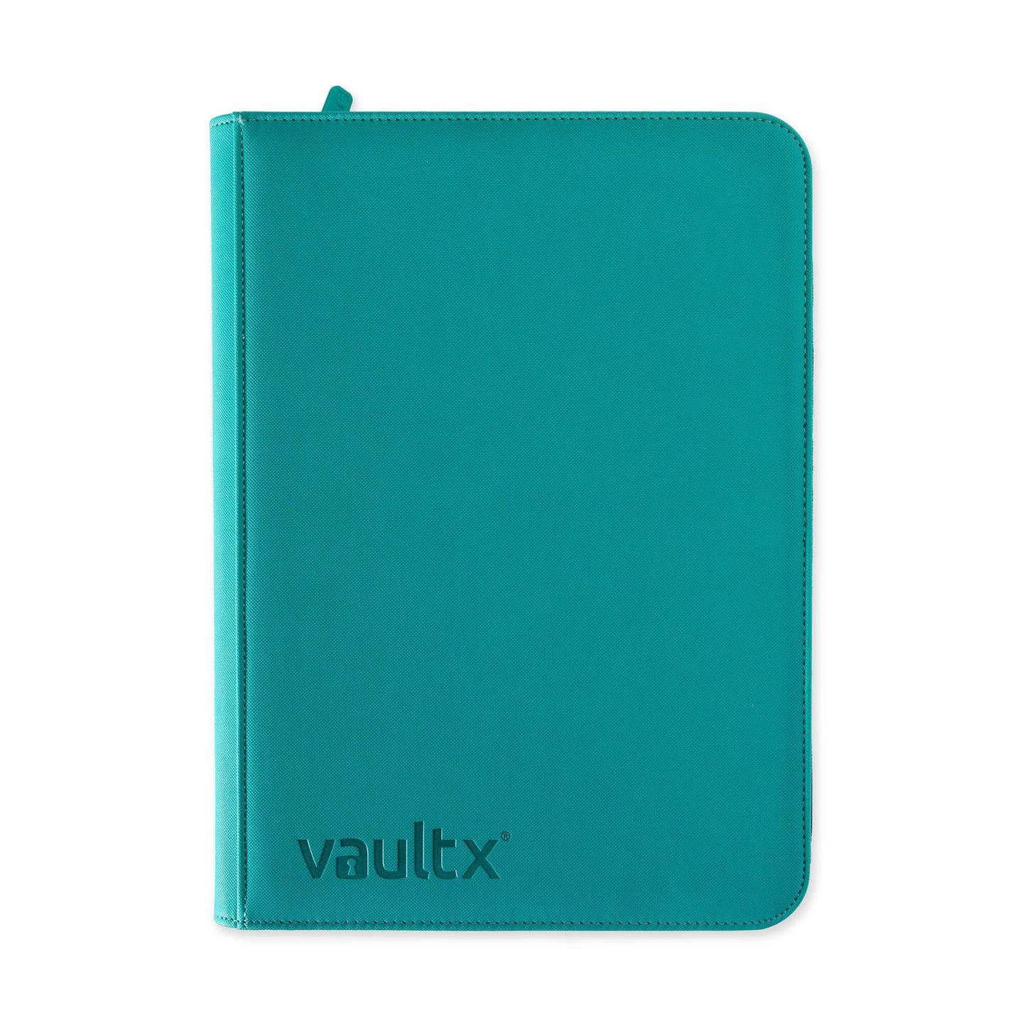 Vault X - 9 Pocket Exo-Tech Zip Binder Ocean Blue