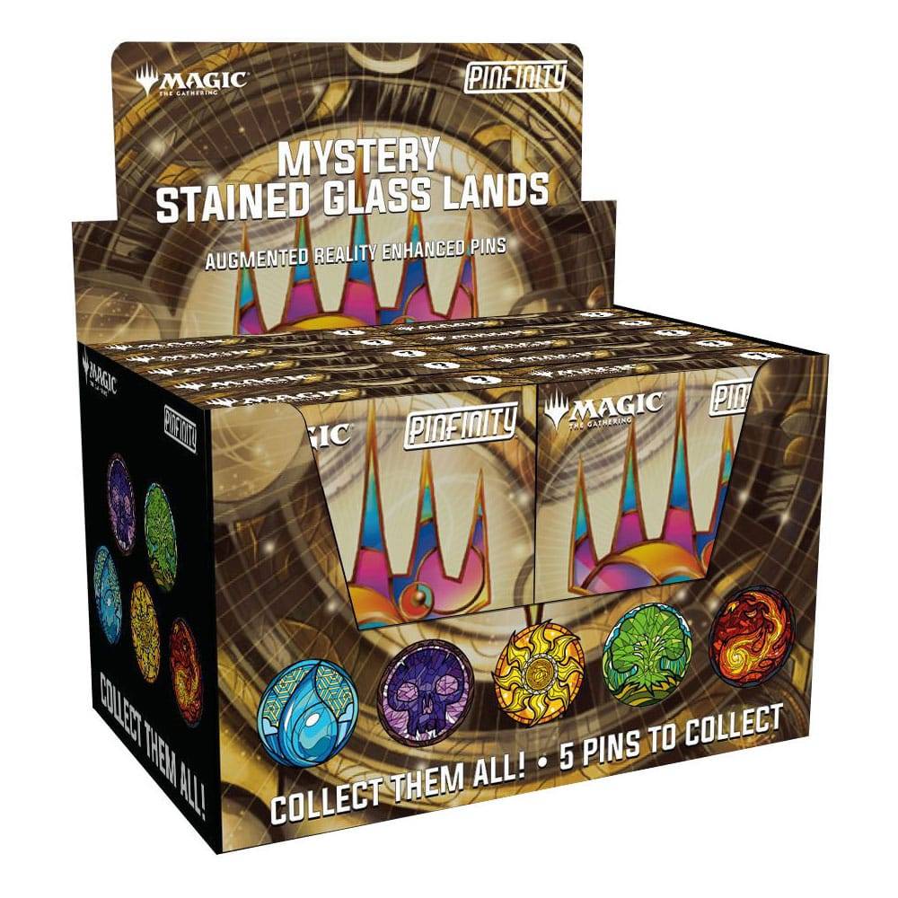 Magic: The Gathering Pins Blind Box Mystery Stained Glass Lands