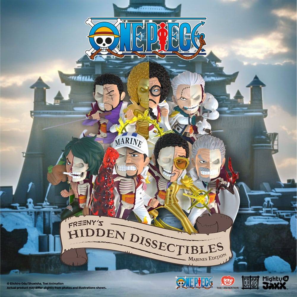 One Piece Freeny's Hidden Dissectables Marines Edition 4 inch Vinyl Figure Blind Box