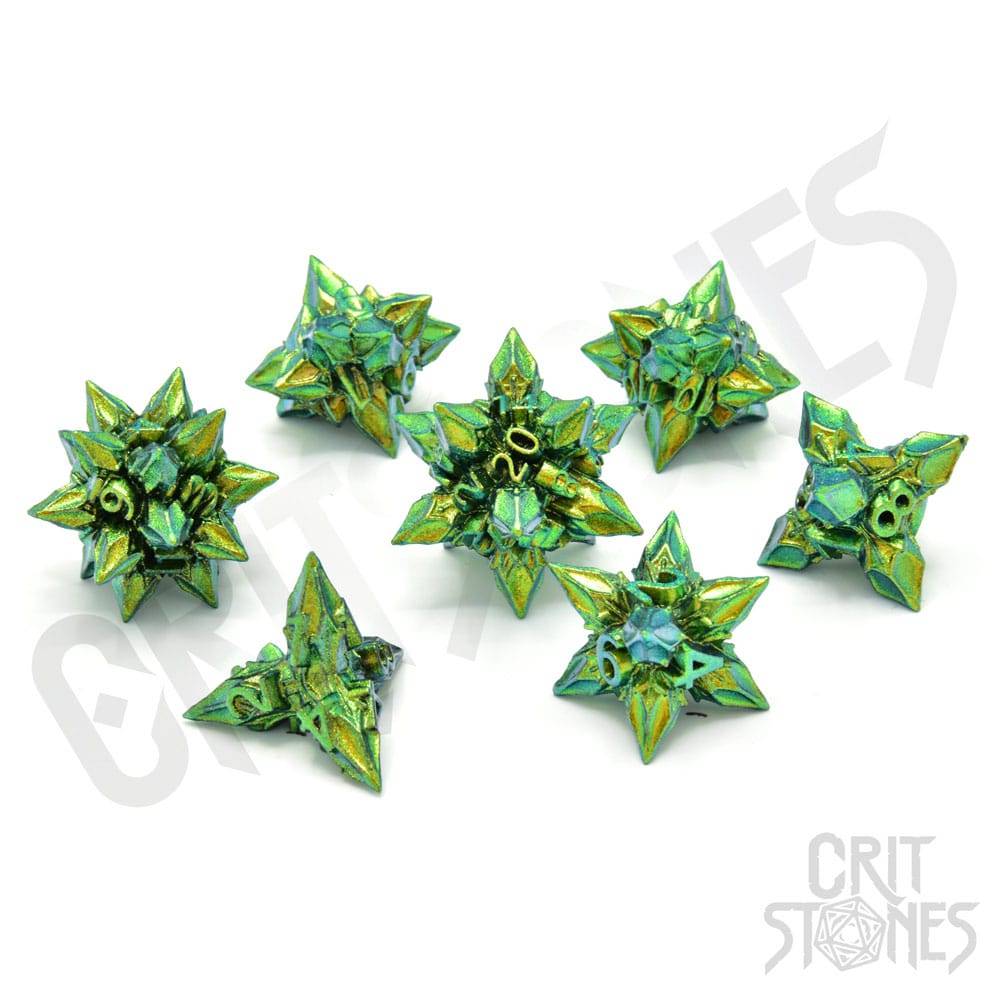 CritStones Metal Dice Set Unholy Bane