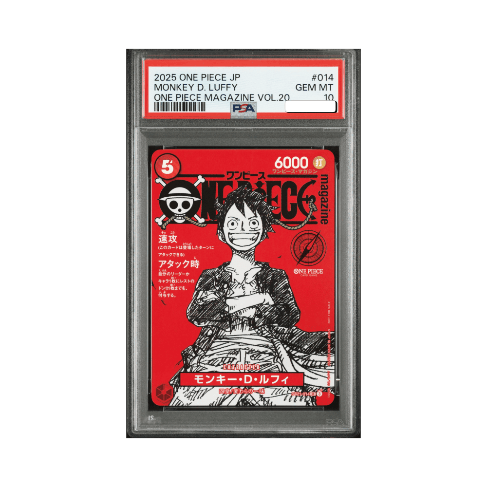 One Piece Magazine Vol. 20 – Promo Card “Monkey D. Luffy” ST21-014 PSA10
