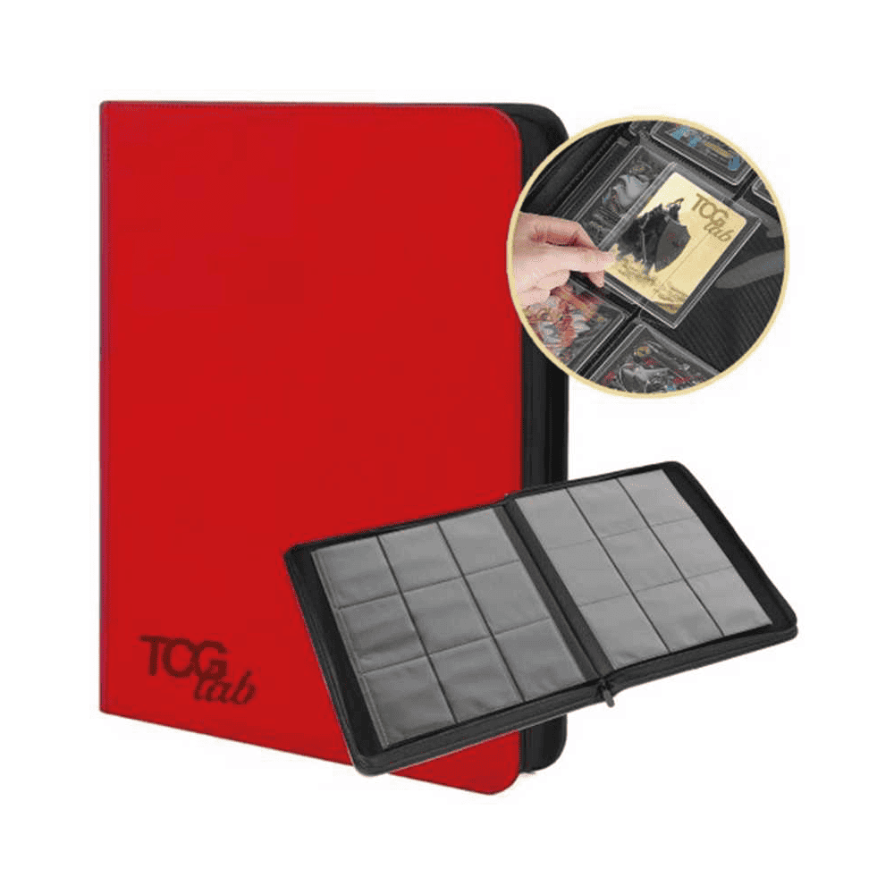 TcgLab Album per Toploader a 9 Tasche (252 toploader) - Rosso