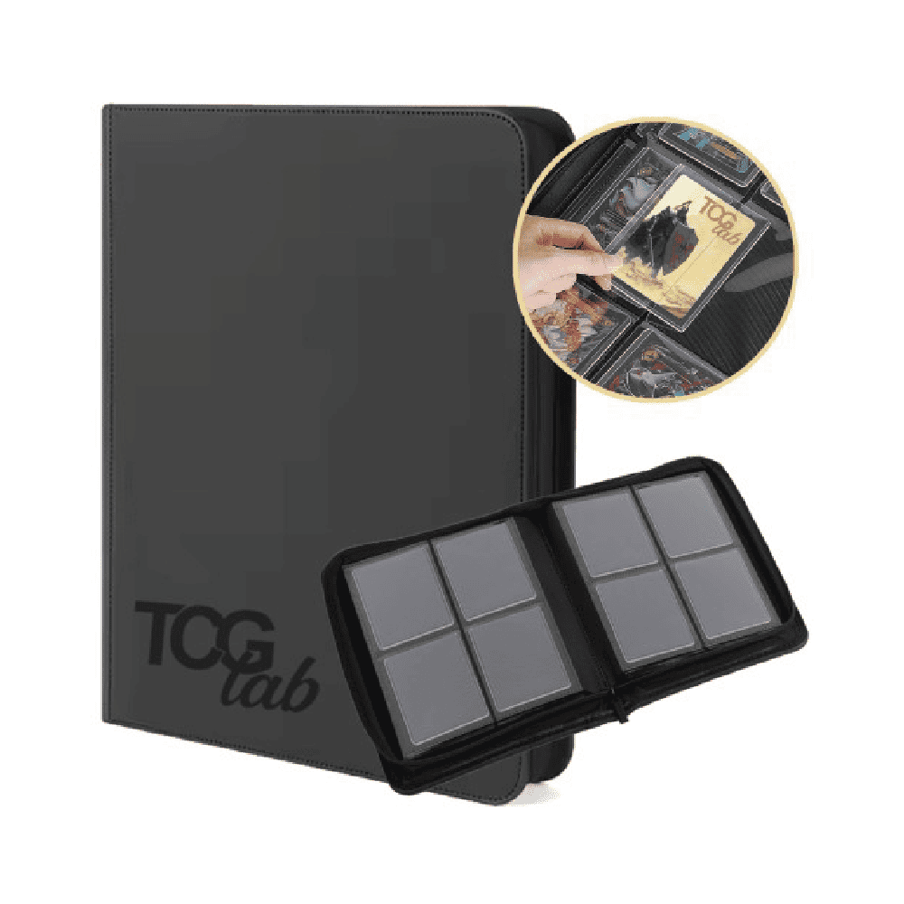 TcgLab Album per Toploader a 4 Tasche (112 toploader) - Black