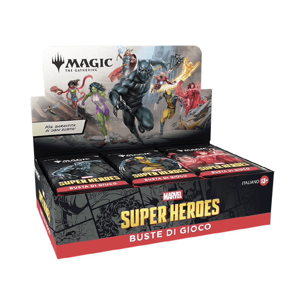 Magic: The Gathering – Marvel Super Heroes Play Booster Box 30 Buste (ITA)