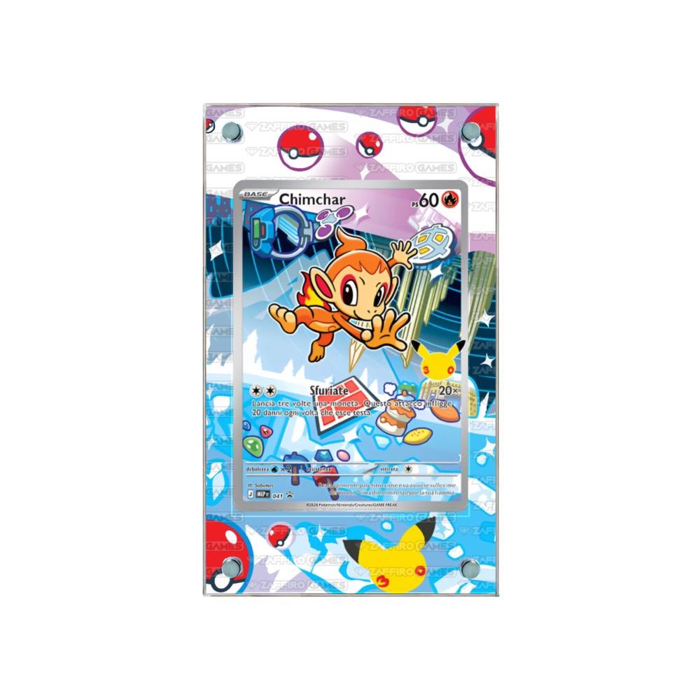 Zaffiro Games Collection - Case Magnetico Personalizzato Chimchar Compagni d'avventura