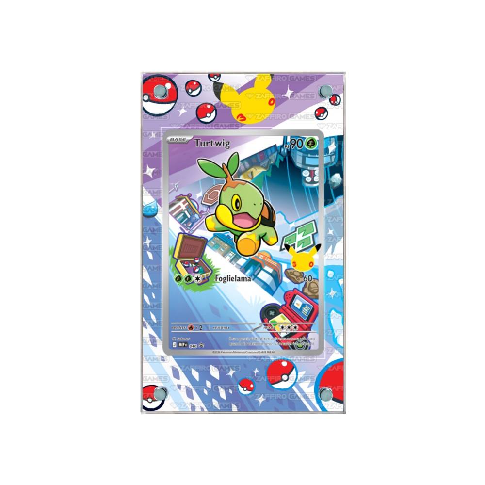 Zaffiro Games Collection - Case Magnetico Personalizzato Turtwig Compagni d'avventura